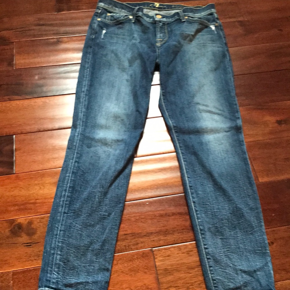 7 for all mankind cropped jeans